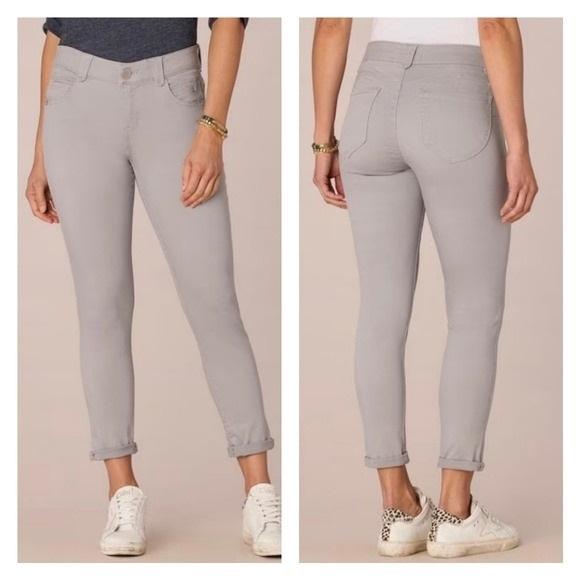 NWT Democracy 8 "Ab"solution Ankle Skimmer Gray Jeans 130689