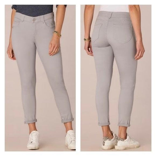 NWT Democracy 8 "Ab"solution Ankle Skimmer Gray Jeans 130689