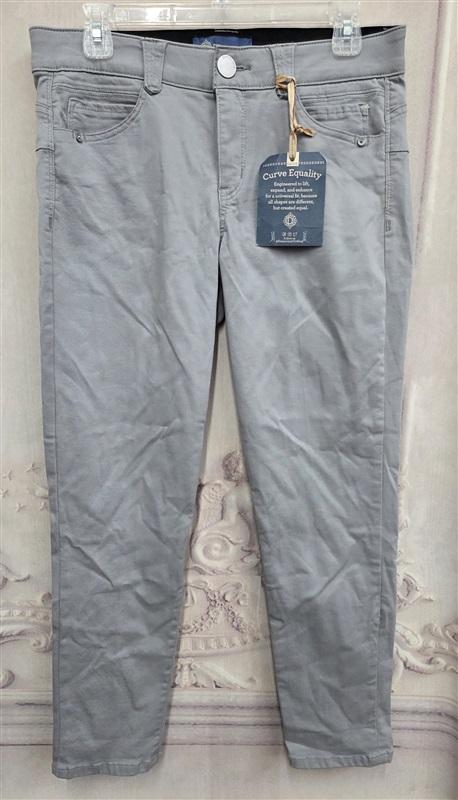 NWT Democracy 8 "Ab"solution Ankle Skimmer Gray Jeans 130689