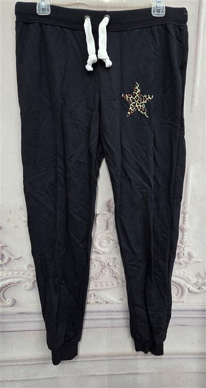 NWT Prince Peter Large Roe Tie Front Jogger Black Animal Star 130699