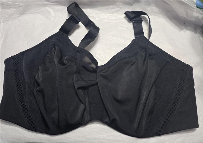 NWOT Elila 40E ZAYLEE HIGH IMPACT UNDERWIRE SPORTS BRA 2511 Black 130701