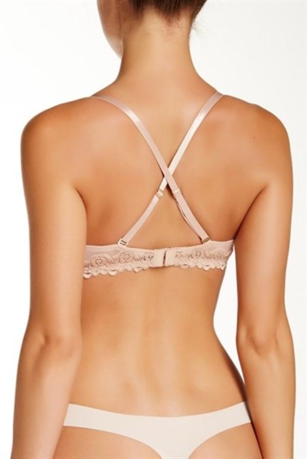 PO Natori 32C Sheer Lace Plunge Bra 731088 Aqua Green 130702