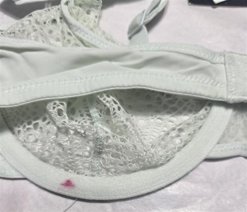 NWTD Calvin Klein 32D CROCHET LACE DEMI BRA F3812 Green 130704