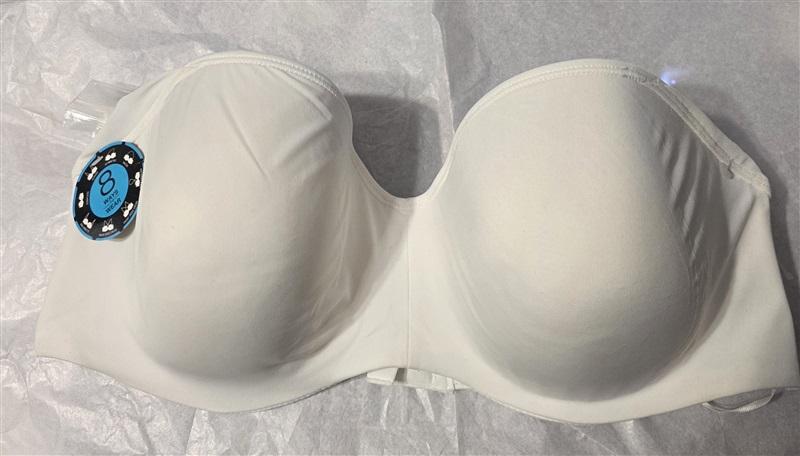 NWT Bali 42D One Smooth U Strapless Multiway Smoothing Bra 6562 White 130712