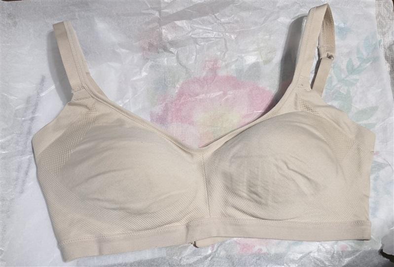 NWOT Warners XL Easy Does It Wire Free Bra RM3911A DK Beige 130723
