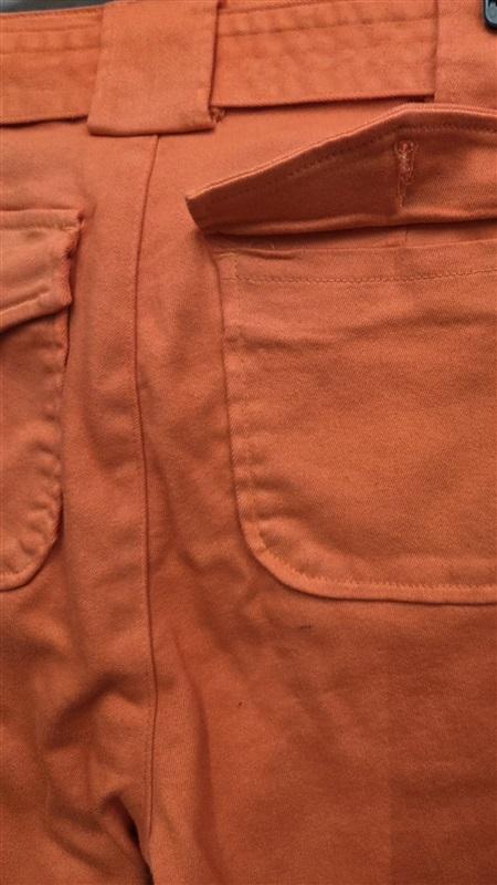NWT KUT From Kloth Sample Belted Tie Trouser Pants Orange 130732