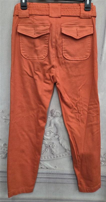 NWT KUT From Kloth Sample Belted Tie Trouser Pants Orange 130732