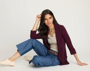 NWOT French Mauve M Melanie Knit Jacket Pickled Beet Purple 130737