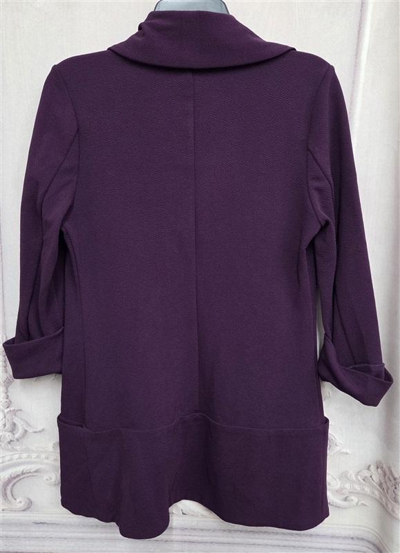 NWOT French Mauve M Melanie Knit Jacket Pickled Beet Purple 130737