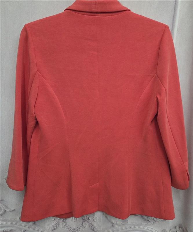 NWT Skies are Blue M Asa Knit Blazer Jacket Coral 130739