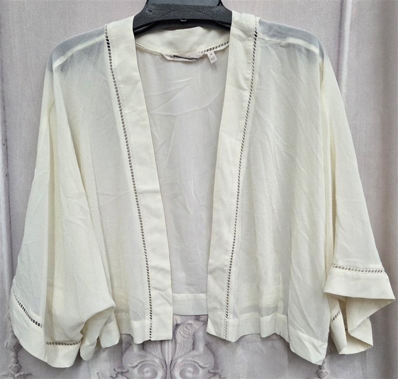 NWOT Soft Surroundings 2X Open Front Dolman Ivory Cardigan Topper 130740