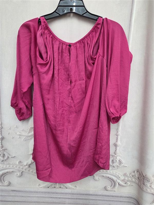 NWT 1. State 2X Cold Shoulder Casbah Pink Flowy Blouse 130742