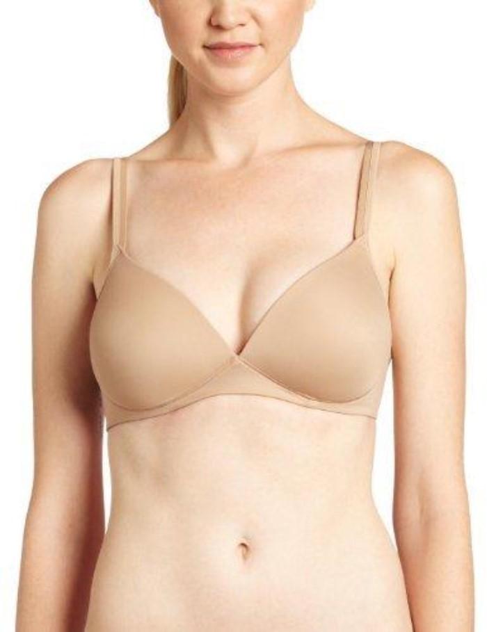NWOt Warner's 34B Elements Of Bliss Wire-Free Bra with Lift 1298 Beige 130751