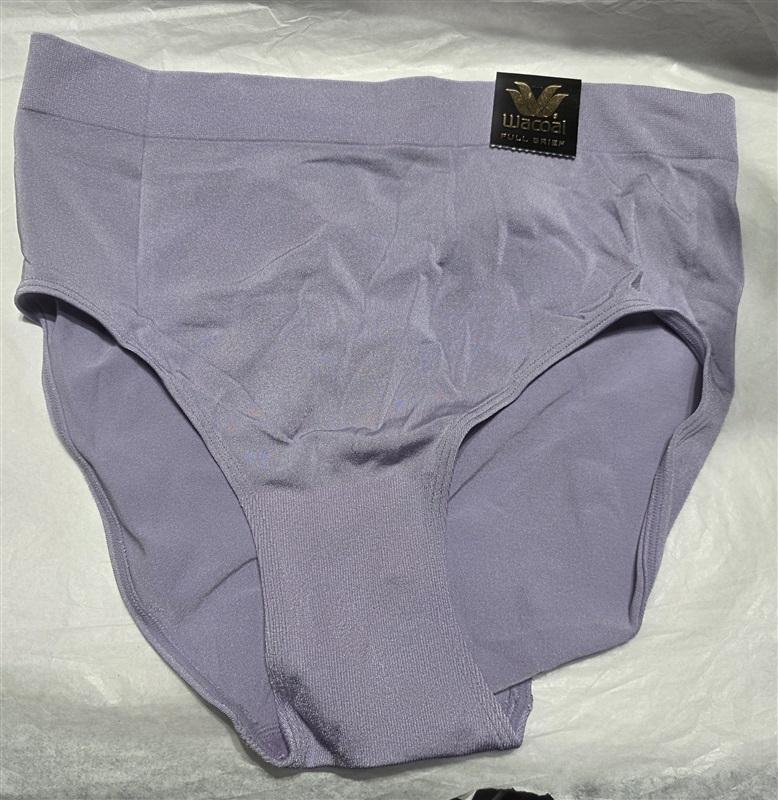 NWT Wacoal LG 3pr B Smooth Hi Cut Brief Panty 834175 Lavender 130756