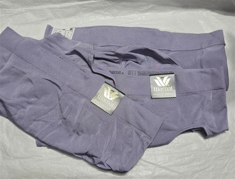 NWT Wacoal LG 3pr B Smooth Hi Cut Brief Panty 834175 Lavender 130756