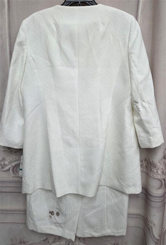 NWOT Le Suit 16 Vanilla Ice Sleeveless Tank Dress & Jacket 130765