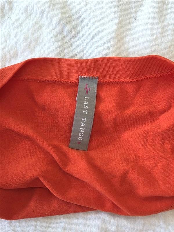 NWT Last Tango S/M Orange Seamless Tube Top Bandeau 130769