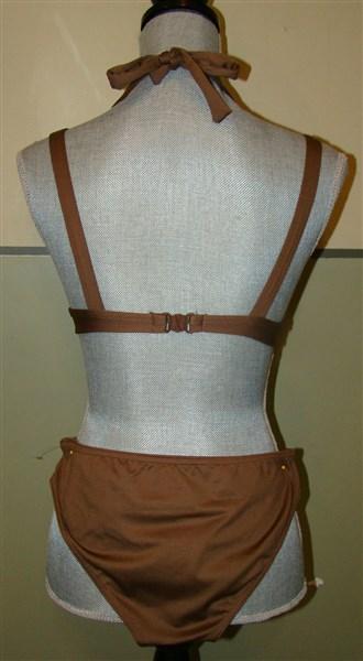 NWOT Ailin M Cape Reinga Sports Bikini Brown Top Bottom 130786