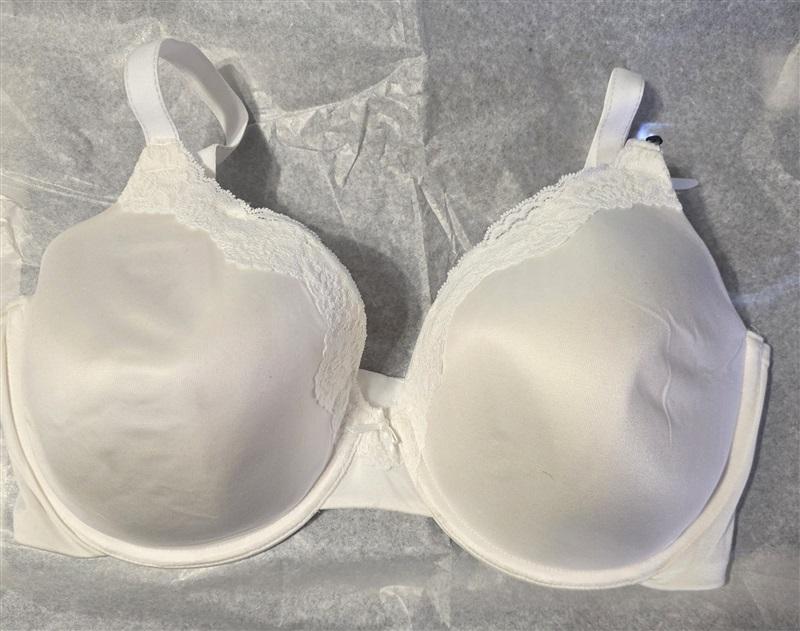 NWPT Maidenform 36B Comfort Devotion Embellished Ex Cvage Bra 9404 White 130787