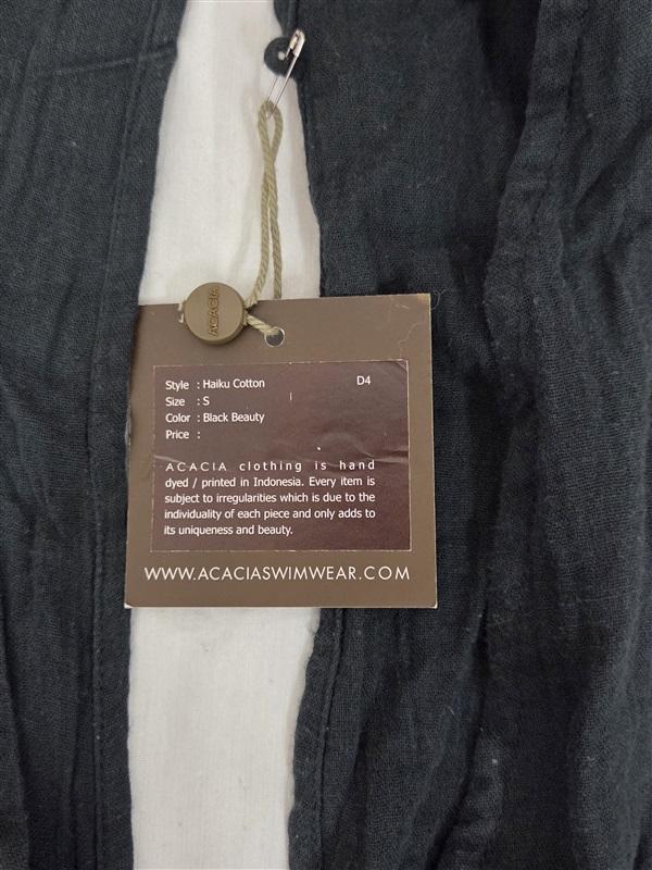 NWT Acacia Haiku Cotton Gauze Romper Black 130791