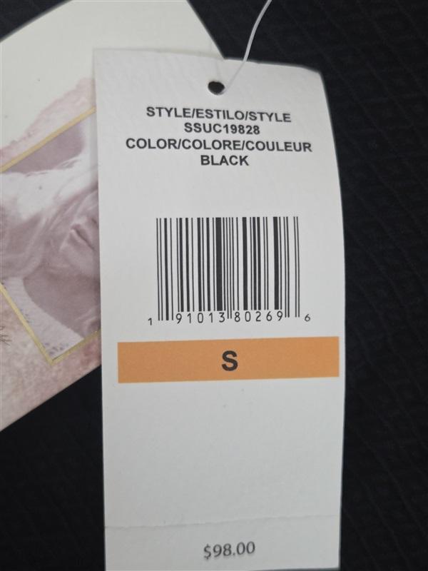 Jessica Simpson S Scallop Edge V-Wire Underwire 1PC Swimsuit Black 130798