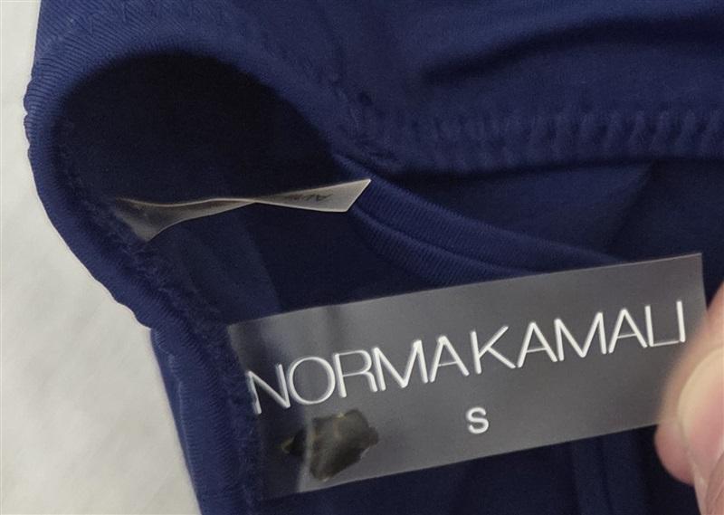 NWOT Norma Kamali S Underwire 1pc Swimsuit Dress Navy Blue 130802