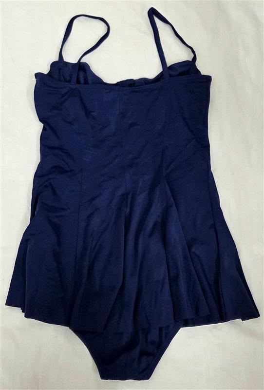 NWOT Norma Kamali S Underwire 1pc Swimsuit Dress Navy Blue 130802