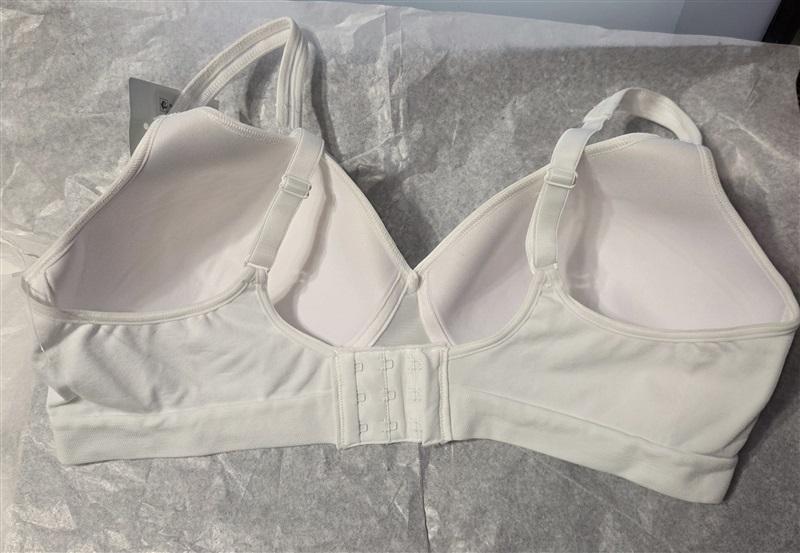 NWT Hanes L CustomFlex Fit Fuller Coverage Wirefree Bra HU08 White 130863
