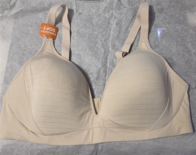 NWPT Warners 36C Cloud 9 Slings Wire-Free T-Shirt Bra RM4781A Beige 130866