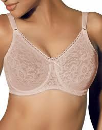 NWOT Bali 34D Lace 'N Smooth Seamless Cup Underwire Bra 3432 Beige 130883