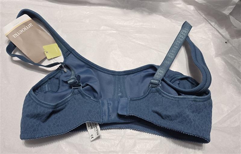 NWT Amoena 34AA Mona Soft Cup Mastectomy Bra 0614 Teal 130890