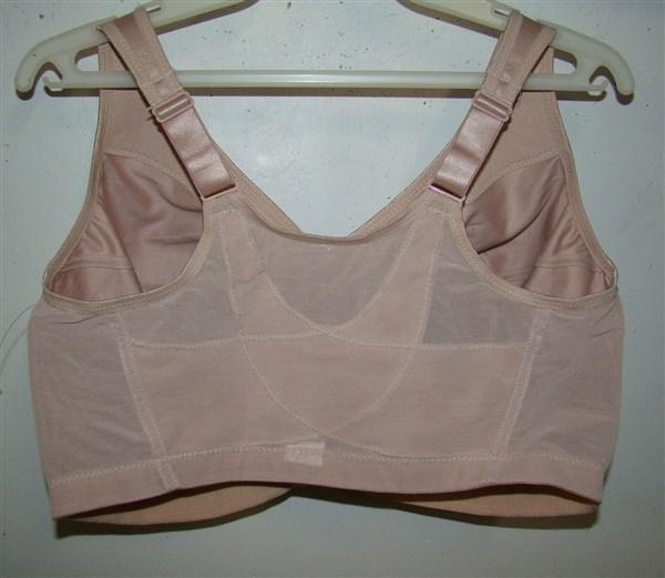 NWOT Glamorise 36B Magic Lift Posture Back Beige 1265 Front Close Bra 130892