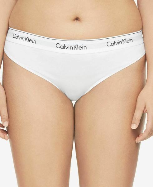 NWOT Calvin Klein 3XL Plus Size Modern Cotton Thong QF5117 White 130898