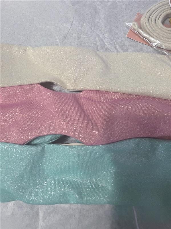 NWOT Pilyq Divine D Color Block Halter Bandeau Bikini Swim Top 130904