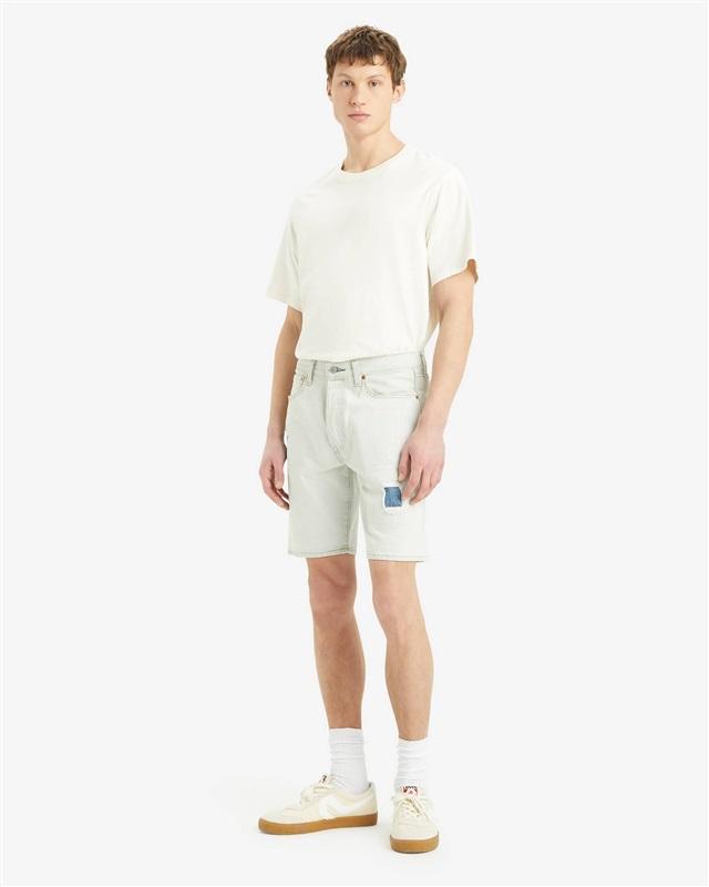 NWT Levis 29 Original Fit 501 Hem 9" Distressed Denim Jean Shorts 130905