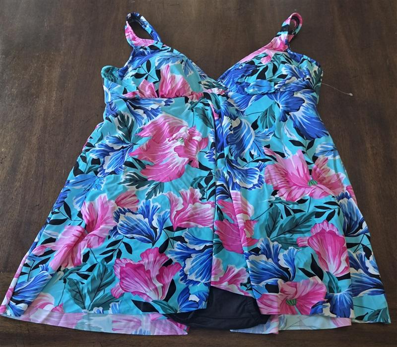 NWT Shape Solver 16 Beach Flyaway 1PC Tropical Swimsuit 130912