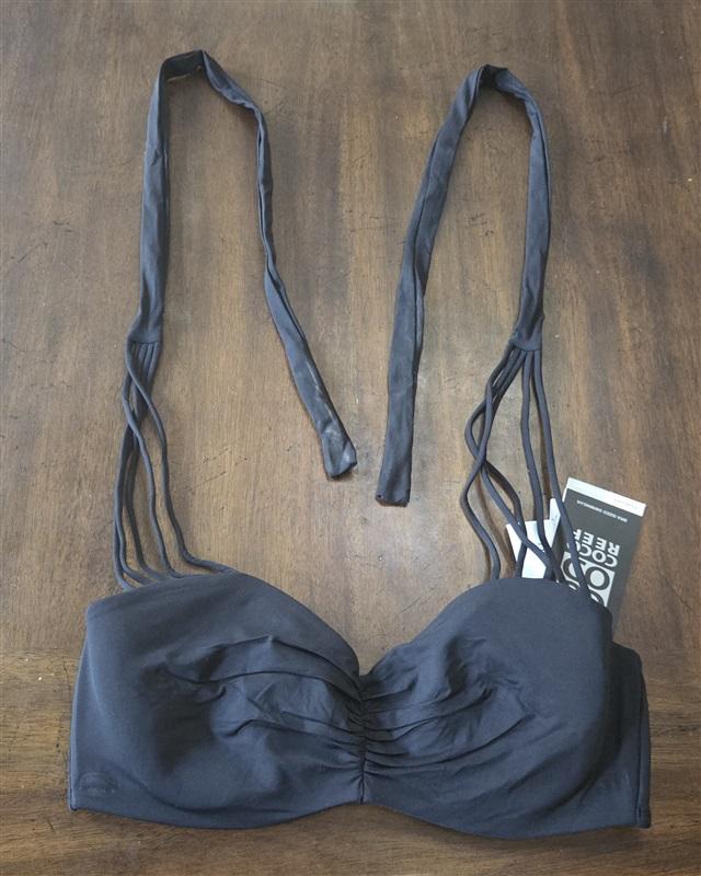 NWT Coco Reef 32 34DD Strappy Underwired Bandeau Bikini Swim Top 130925