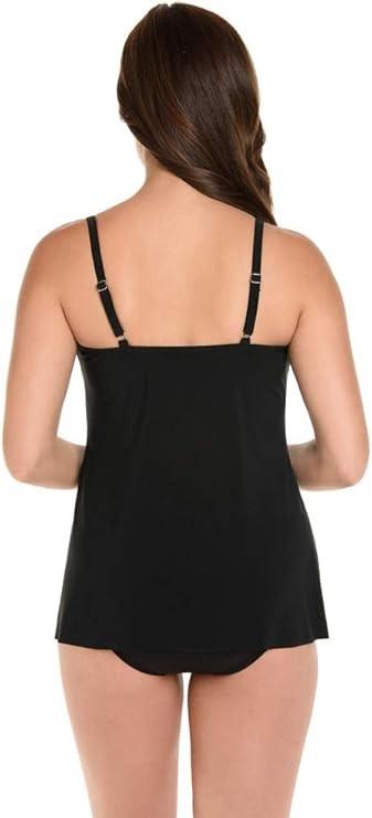 NWT Miraclesuit Marina 8 Tankini Top Peacock Blue Underwire 130943