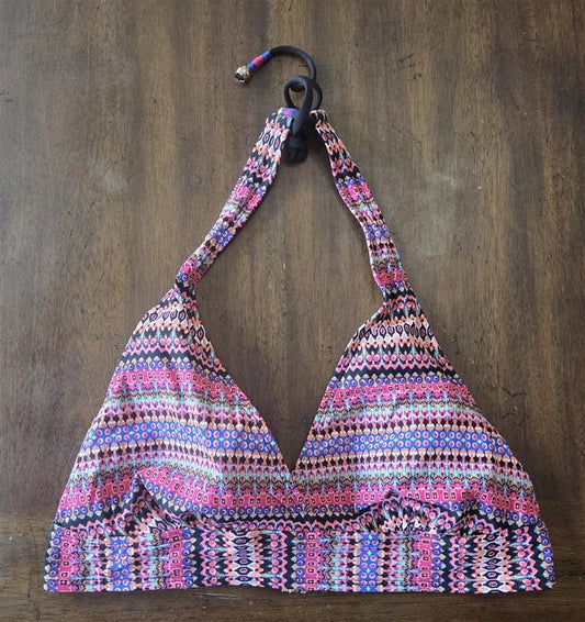 NWOT Anne Cole XL Friendship Bracelet Wire-free Halter Bikini Top 130947