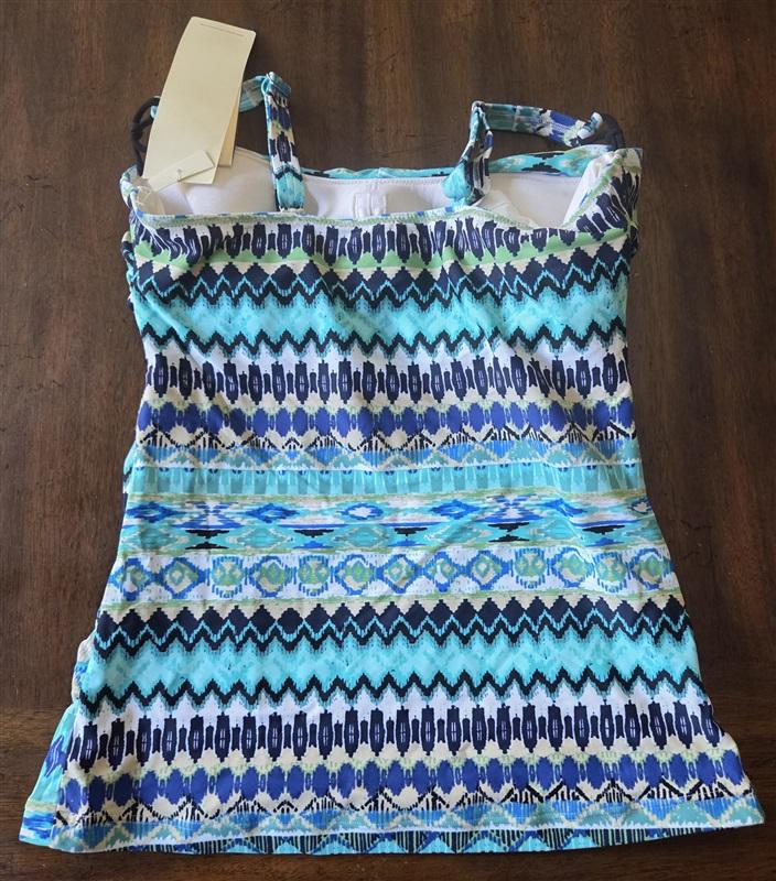 NWT Profile by Gottex 34D Origami Tankini Swimsuit Pink 130955