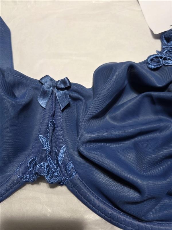 NWT Simone Perele 34F Andora Minimizer Bra 131382 Blue 130960