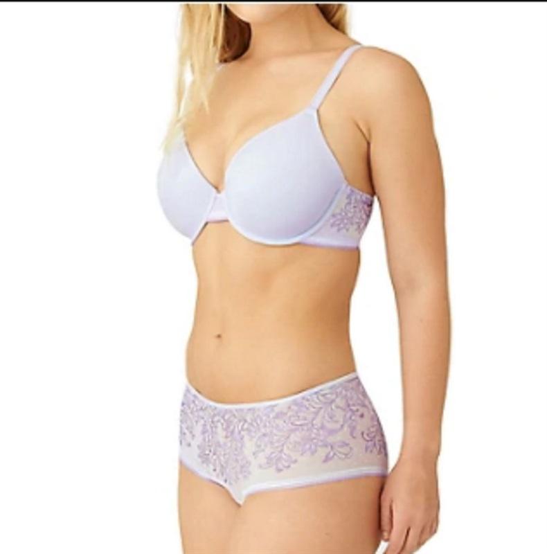 NEW Wacoal 36D Net Effect Underwire T-Shirt Bra 853340 Purple 130971