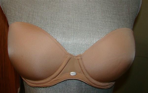 NWT Calvin Klein 36D Beige Strapless Bra Naked Glamour Push Up F3493 130974