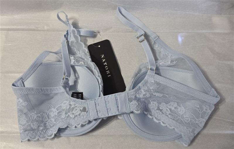 NWT Natori 36DDD Cherry Blossom 721191 Convertible Bra Blue 131008