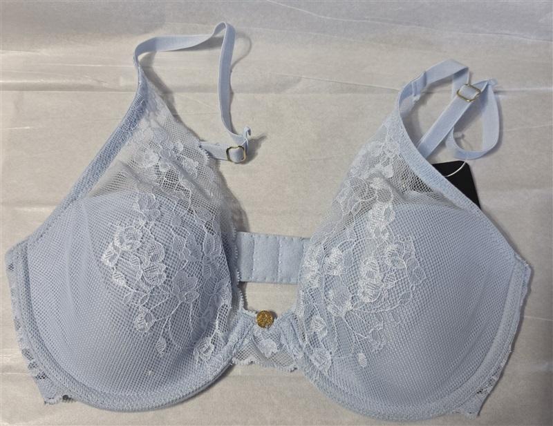 NWT Natori 36DDD Cherry Blossom 721191 Convertible Bra Blue 131008