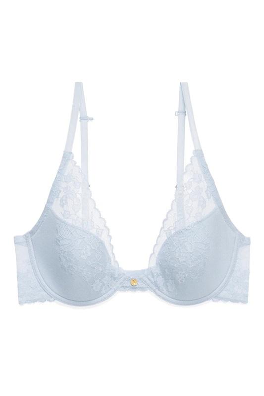 NWT Natori 32C Cherry Blossom 721191 Convertible Bra Blue 131009