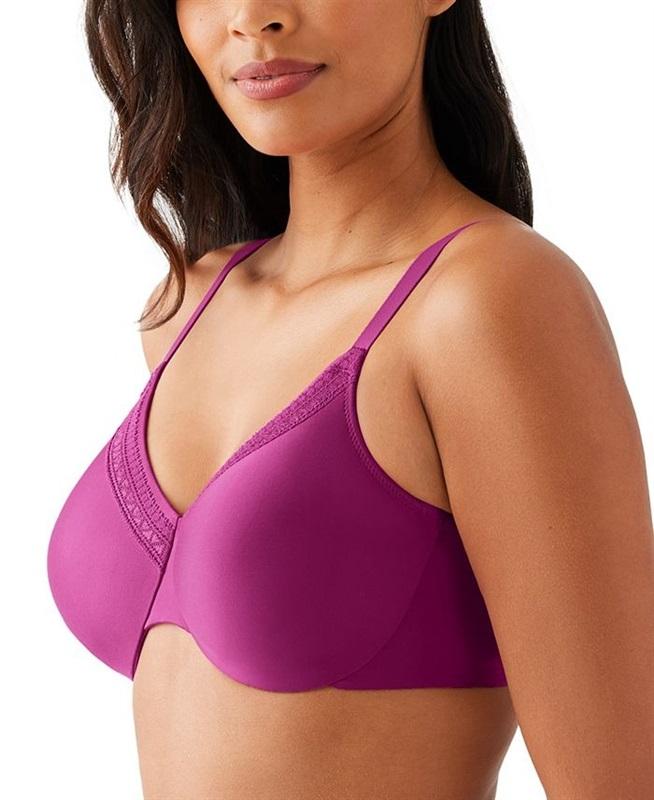 NWT Wacoal Perfect Primer 34DDD Full Figure Underwire Bra 855213 Pink 131040
