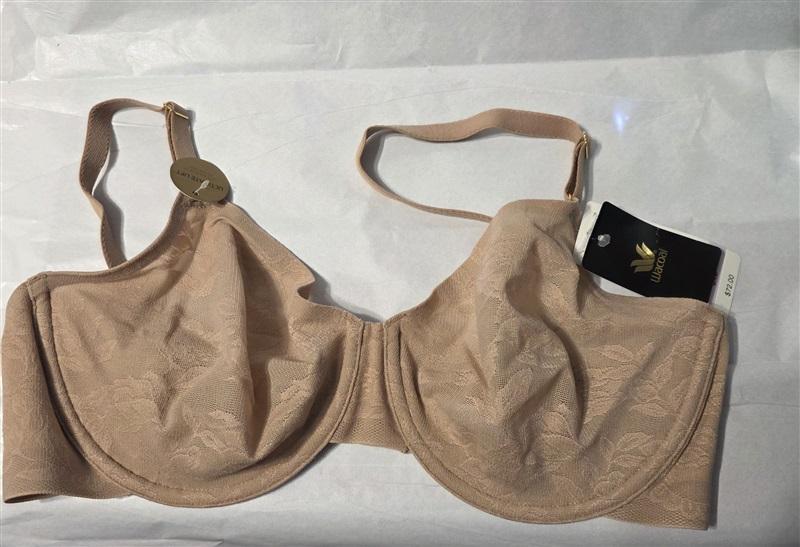 NWT Wacoal 34D High Profile Underwire Bra 851388 Beige 131047