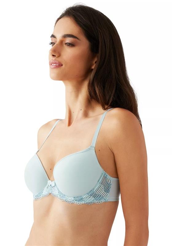 NWT Wacoal La Femme 36C T-Shirt 853117 Underwire Bra Aqua 131059