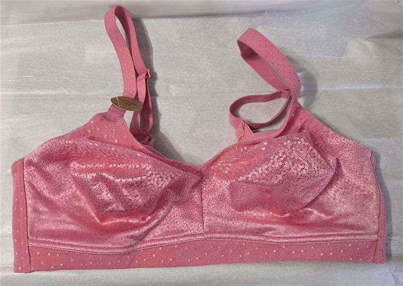NWT Wacoal 38C Back Appeal Wire-Free Bra 852303 Pink 131062